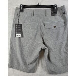 7 Diamonds Shorts Mens 31 Gray Velocity Performance 10 Inch Quick Dry Golf NEW